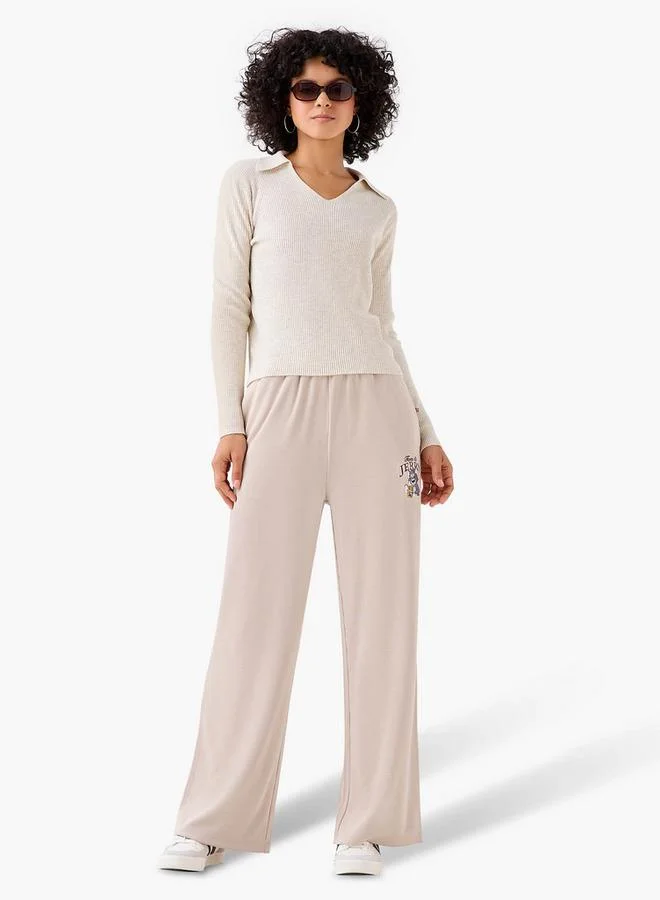 اس بي كاركترز بنطلون رياضي واسع الساق بخصر مريح وجيوب